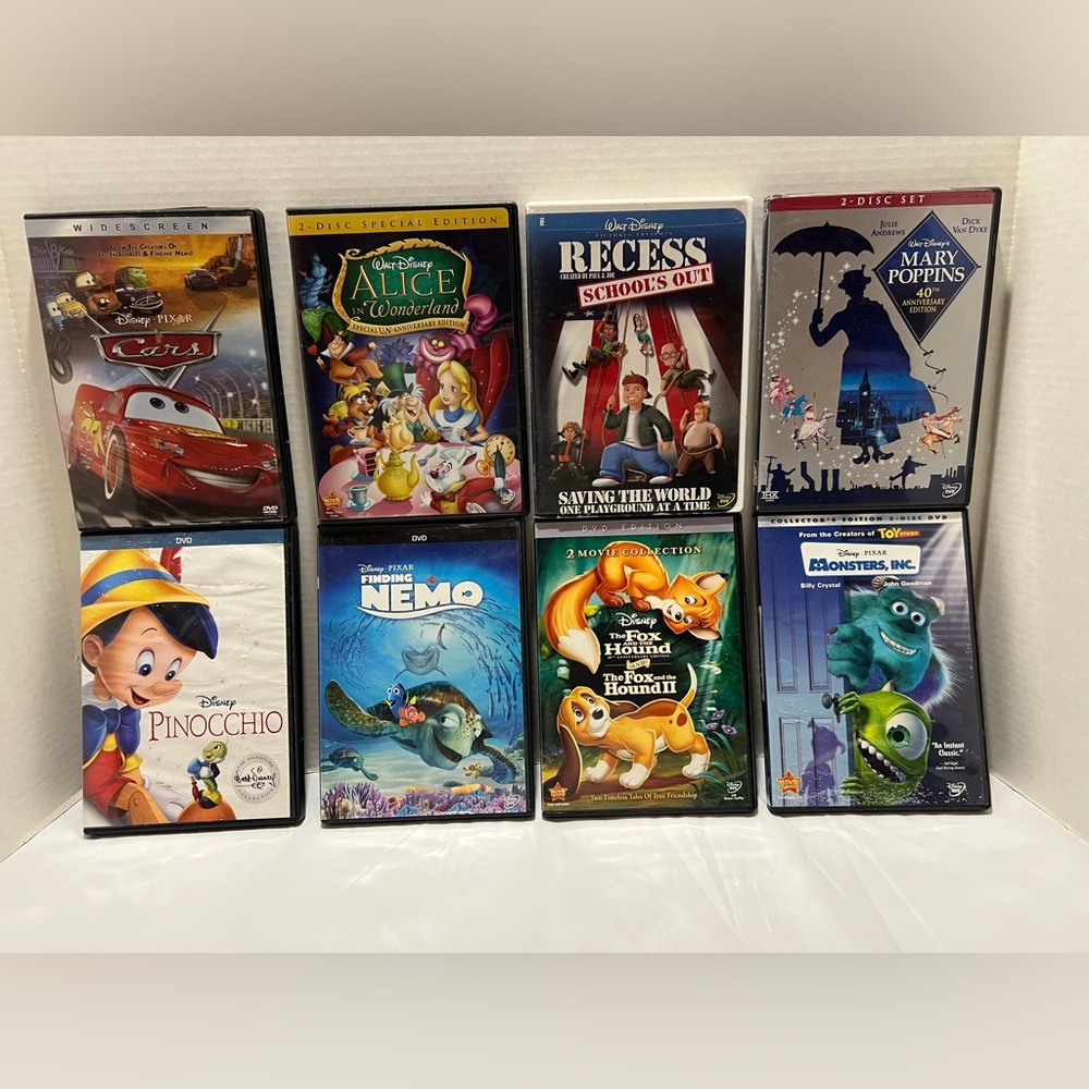 Collection Of 8 Walt Disney DVD’s. (details In The Description Below)
